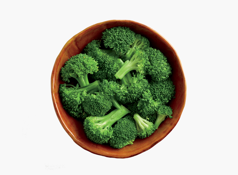 Bowl of freshly steamed broccoli
