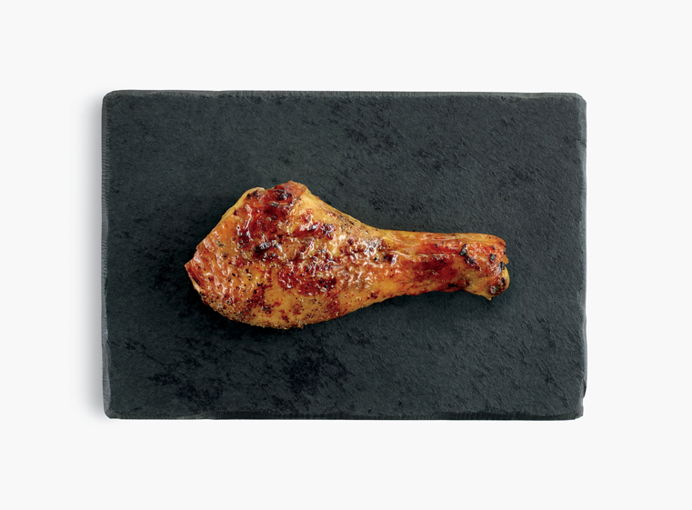 One fire-grilled chicken leg