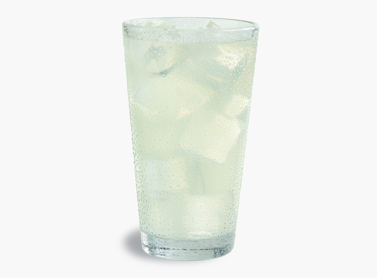 Glass of Minute Maid Lemonade on ice